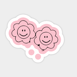 flower smiles Sticker